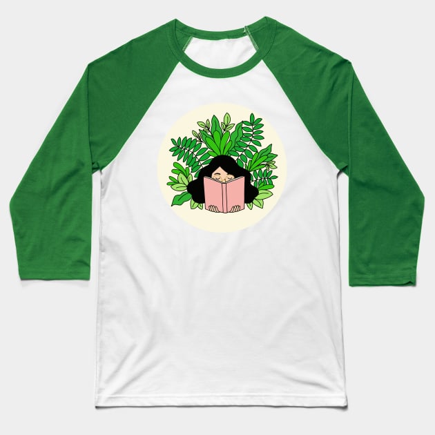 Grow Your Mind Circle Baseball T-Shirt by Ashleigh Green Studios